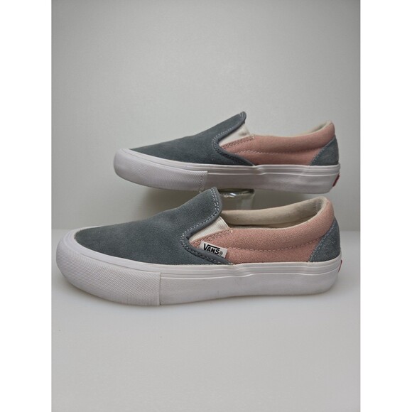VANS Off The Wall Slip-On Pro Suede Pink Gray Men's Shoes Size 5 Duracap Skate - Picture 2 of 12